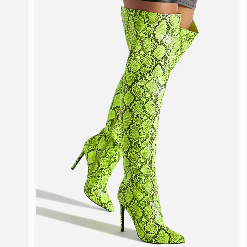 Iconic Green and Black Boots